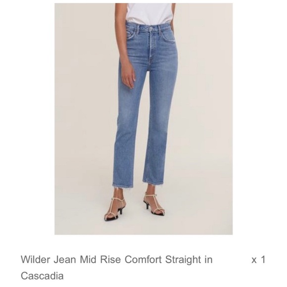 Agolde Denim - Agolde Wilder Jean Mid Rise Comfort Straight in Cascadia